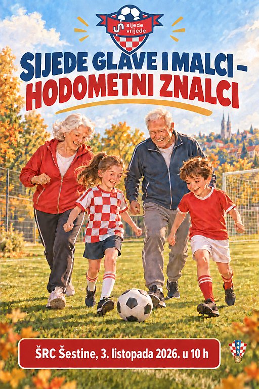 Plakat projekta Sijede glave i malci – hodometni znalci